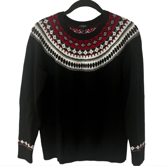 Talbots Sweaters - Talbots Fair Isle Black Sweater SZ.S